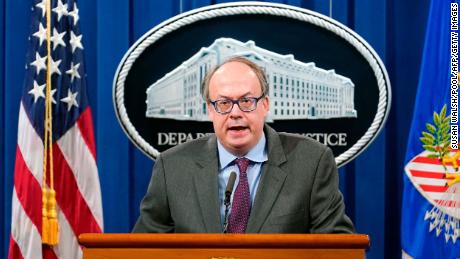 Jeffrey Clark, speaks during a news conference at the Justice Department in Washington in  September 2020.