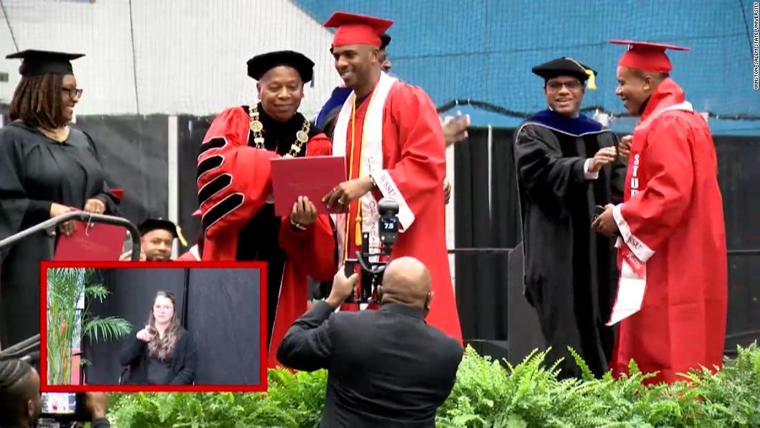 NBA star Chris Paul graduates with bachelor's degree
