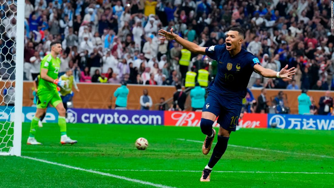 Mbappé scored a penalty late in extra time to force the shootout. He scored all of France&#39;s three goals.