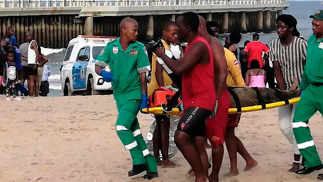 Three killed in South Africa as 'freak' wave sweeps beachgoers out to sea