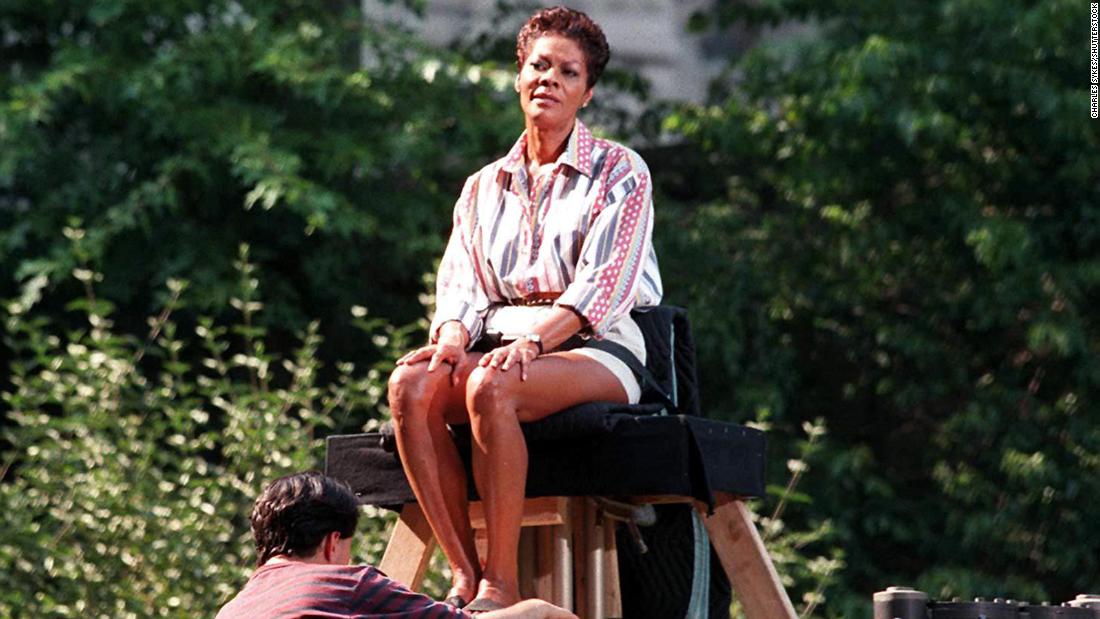 Warwick shoots a music video in New York in 1997. 
