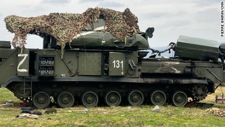A Russian &quot;Tor&quot; missile system on the island. Russians troops disabled it before leaving.