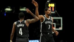 221222100053 kevin durant edmond sumner hp video Brooklyn Nets score franchise record 91 points in first half during blowout win over Golden State