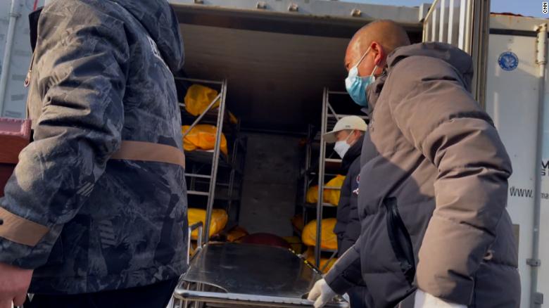Body bags filling up crates in China as Covid rages on