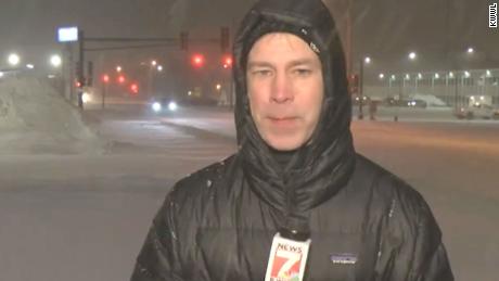 &#39;Can I go back to my regular job?&#39;: Iowa sports reporter goes viral after complaining about covering blizzard