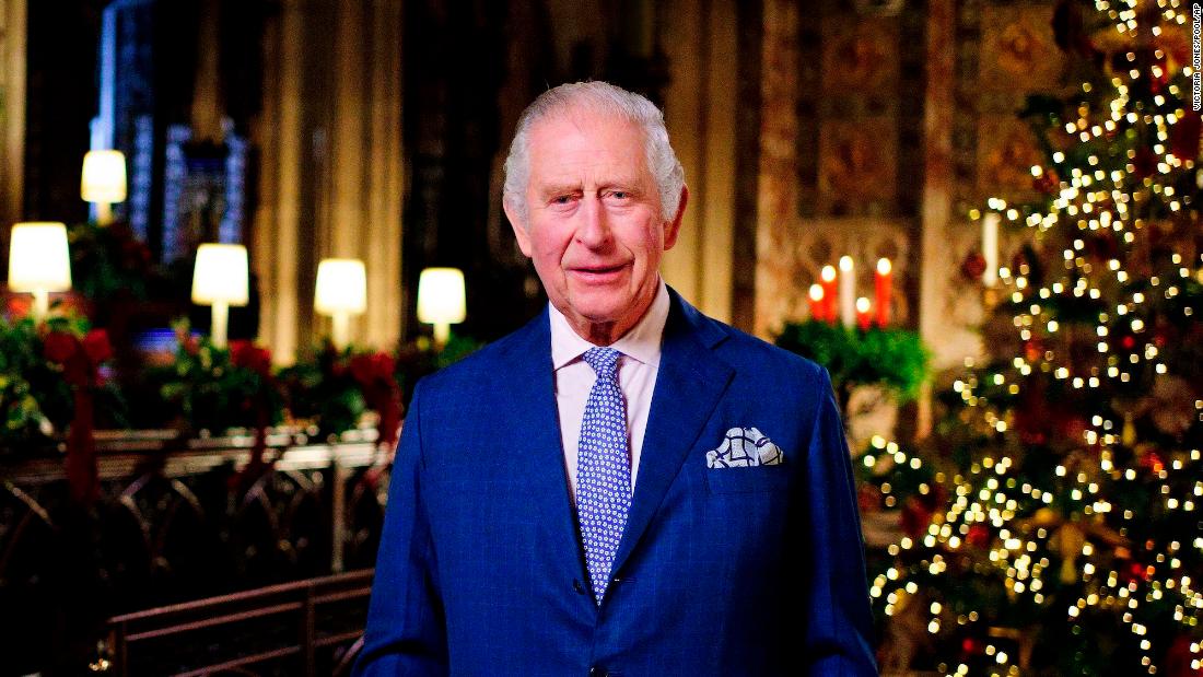 Charles records his first Christmas speech in December 2022. The speech would be broadcast on Christmas Day throughout the United Kingdom. 