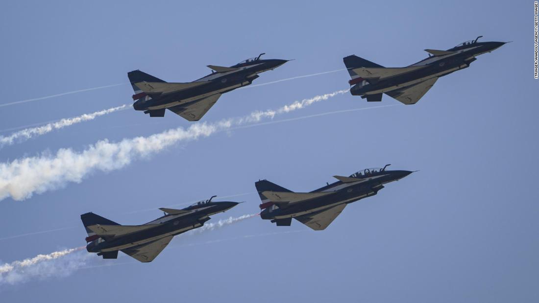 China sends 47 aircraft across Taiwan Strait in new military 'strike drill'