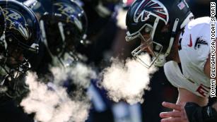 Ravens quarterback Lamar Jackson warms up before game against the Panthers  at M&T Bank Stadium on Nov. 20., National Sports