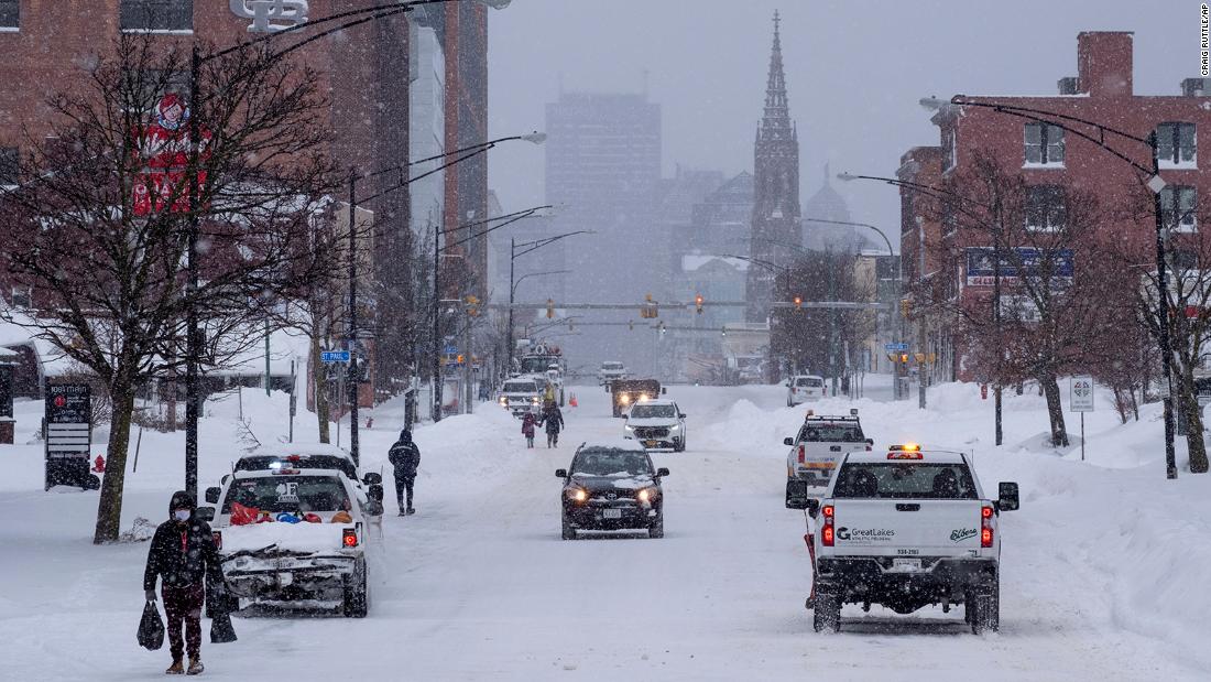 New York's Buffalo reaches 100 inches of snow this season — faster than any previous year