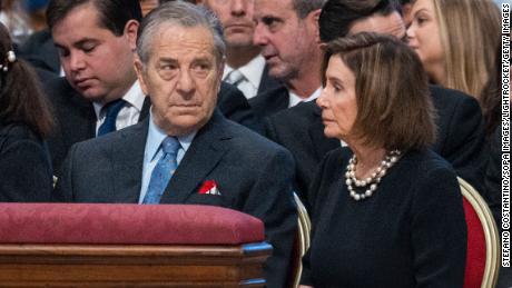 House Speaker Nancy Pelosi and her husband, Paul, attend Mass at the Vatican on June 29, 2022. 