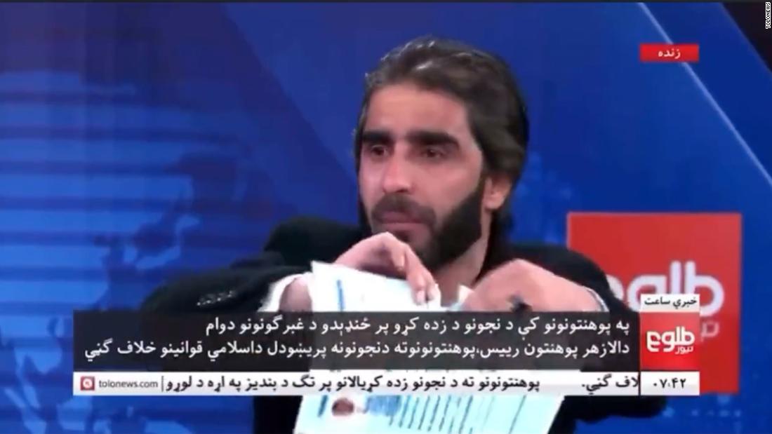 Kabul professor tears up diplomas on live TV to protest Taliban ban on women's education