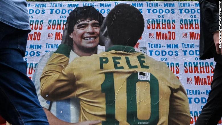 EL DÍA QUE PELÉ LE CANTÓ A MARADONA 🎙 #pele #maradona #futbol #brasil