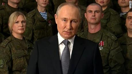 Russian President Vladimir Putin gave his own New Year&#39;s address.