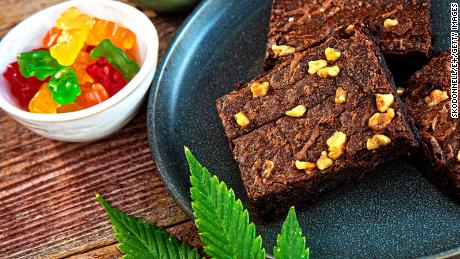 Many weed edibles look like candy or brownies. 