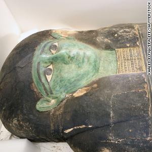 Egypt recovers heavy 'Green Sarcophagus' from US