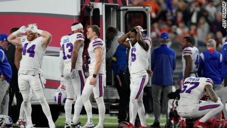 Bills player Damar Hamlin is in critical condition after collapsing from a cardiac arrest on the field, team says