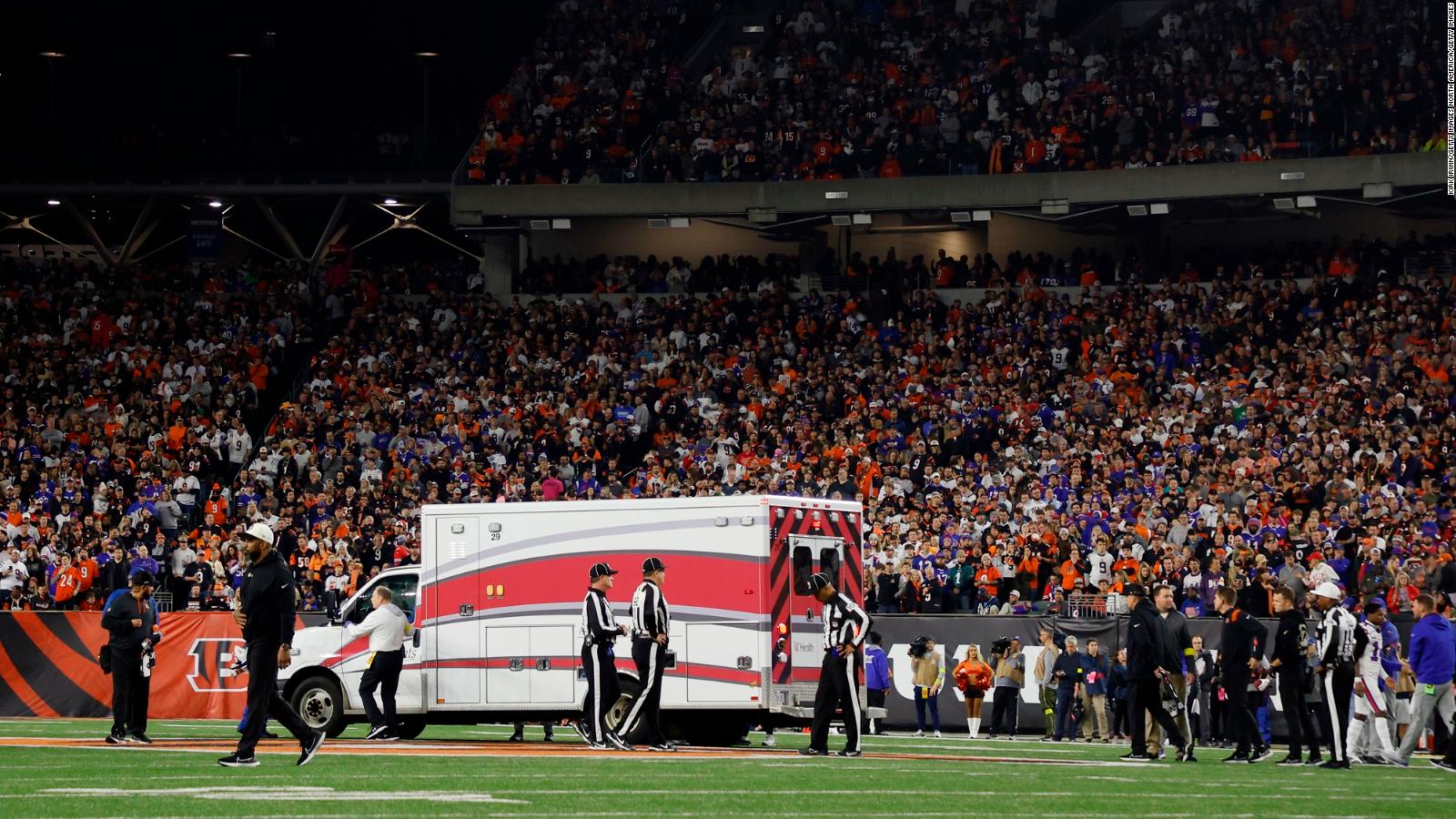 VIDEO: Partido entre Bills y Bengals fue suspendido por desmayo de un  jugador