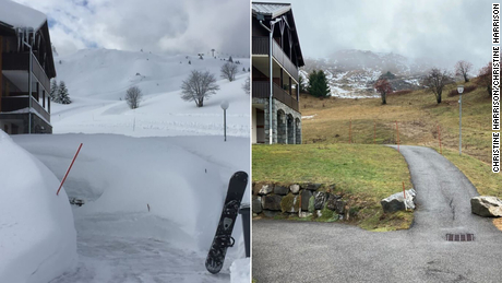 European ski resorts close because there&#39;s no snow
