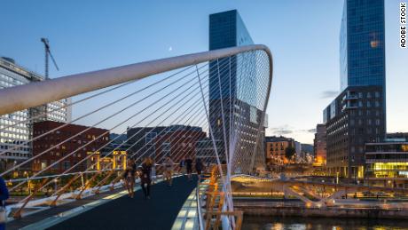 Bilbao saw temperatures peak at 24.9 degrees Celsius (77.8 Fahrenheit) on January 1.