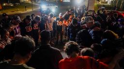 230103162055 02 buffalo bills fans outside cincinnati medical center hp video Sports world sends messages of support to Damar Hamlin following on-field cardiac arrest