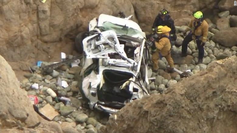 'Nothing short of a miracle': Rescuers save family of 4 after car falls off cliff