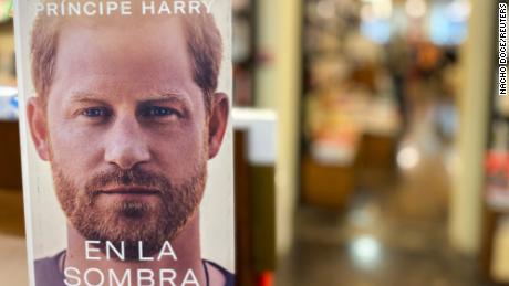 Prince Harry&#39;s book &quot;Spare&quot; is seen in a Barcelona bookstore on January 5 before its official release date. 