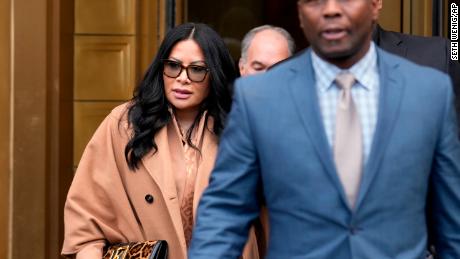Jennifer Shah leaves a federal court in New York on January 6, 2023. A judge has sentenced Shah, a member of &quot;The Real Housewives of Salt Lake City,&quot; to 6 and a half years in prison for helping to defraud thousands of people nationwide in a telemarketing scam. 