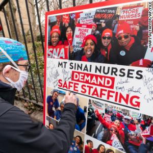 NYC nursing union says 8,700 nurses are prepared to strike this Monday