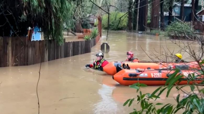 California has gone from extreme drought to extreme flooding in a matter of days