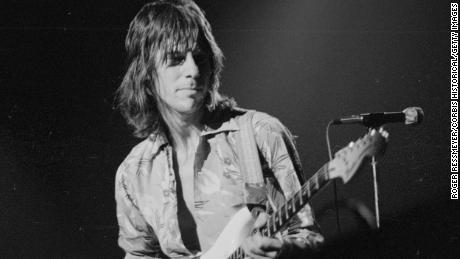 Guitarist Jeff Beck, seen here in an undated photo, has died.