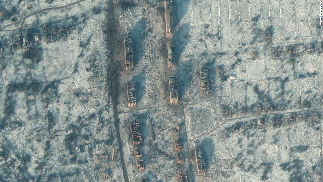 Satellite photos show destruction in eastern Ukrainian towns of Soledar and Bakhmut