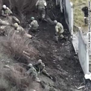 Video shows shooting battle between Ukrainian and Russian forces