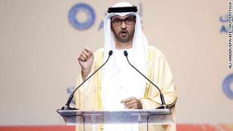 Climate activists have said the appointment of Al Jaber, pictured on November 12, 2018, as the COP28 president is a &quot;conflict of interest.&quot;
