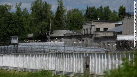 A photograph taken on June 23, 2022 shows the IK-6 penal colony to which Alexey Navalny was transferred near the village of Melekhovo, in Vladimir region.