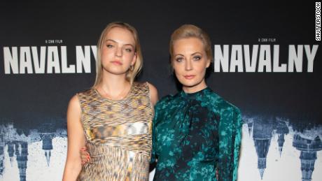 Dasha and Yulia Navalnaya attend the premiere of the film &quot;Navalny&quot; in New York, on 6 April 2022.