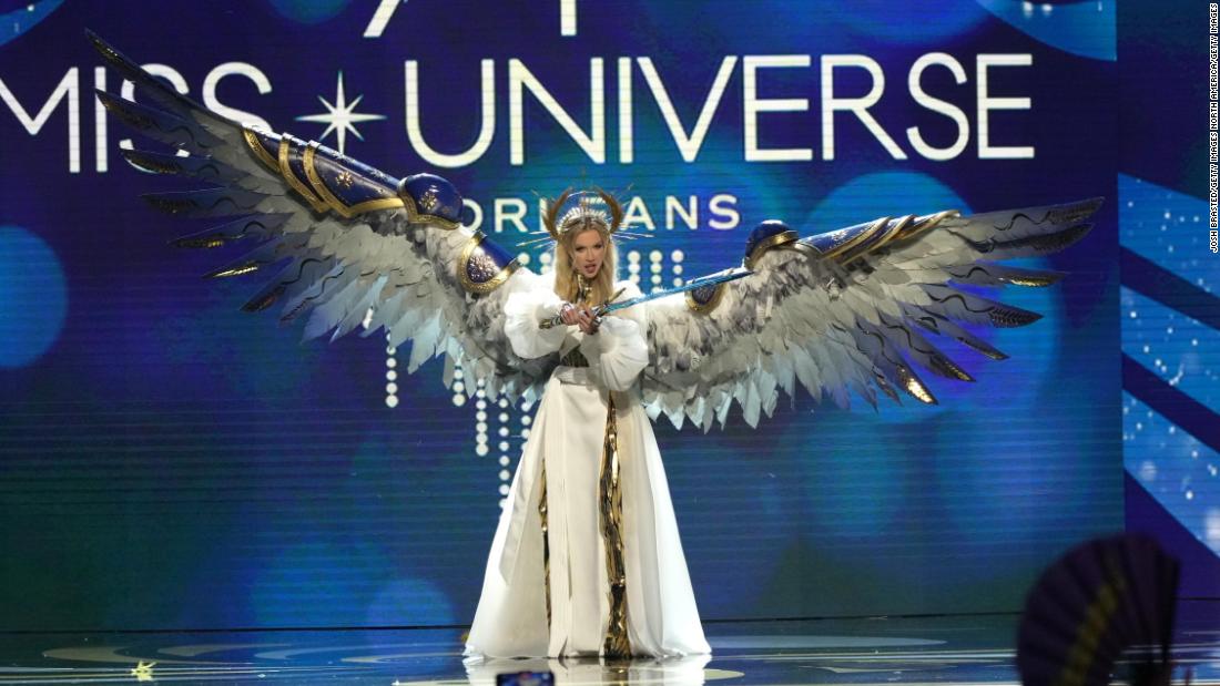 See Miss Ukraine's war-themed costume