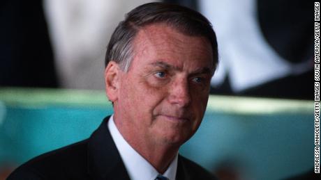 Jair Bolsonaro, pictured in Brasilia in November, two days after being defeated by Lula da Silva in the presidential election.