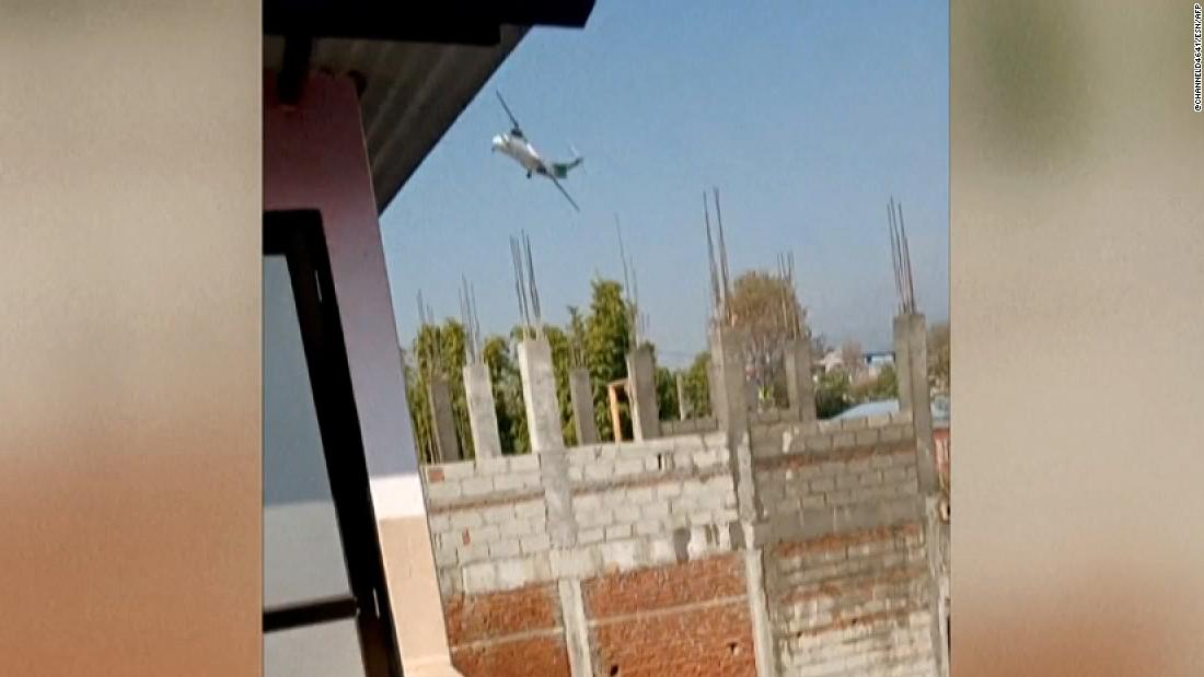 Video appears to show plane's final moments before crash in Nepal