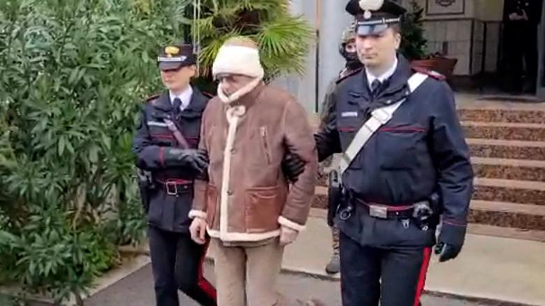 Mob boss walked out of hospital in handcuffs after 30 years on the run