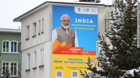 Invest India is promoting Asia&#39;s third-biggest economy at the World Economic Forum in Davos, Switzerland.