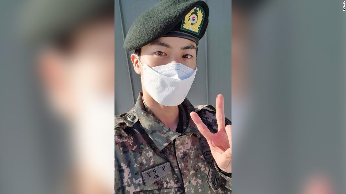 K-pop star Jin of BTS completes basic training for military service in South Korea