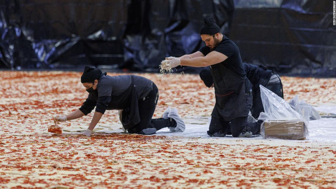 Se ha establecido un nuevo récord para la pizza más grande del mundo