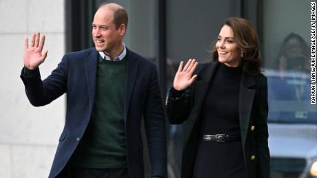 Prince William and Catherine, Princess of Wales in Liverpool, England on January 13