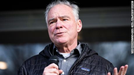 UNITED STATES - DECEMBER 17: Sen. Tim Kaine, D-Va., speaks during a canvassing event for State Sen. Jennifer McClellan, D-Va., candidate for Virginia&#39;s 4th Congressional District, in the North Side of Richmond, Va., on Saturday, December 17, 2022. McClellan is running to fill the seat of the late Rep. Donald McEachin, D-Va. 