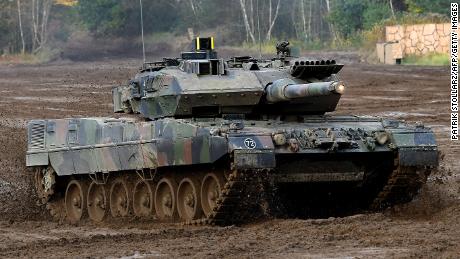 Experts say Germany&#39;s Leopard 2 tank, pictured, is better suited for Ukraine&#39;s military and easier to access than US Abrams models. 