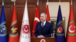230121041115 01 hulusi akar turkey defense minister 122422 hp video Turkey cancels visit by Swedish defense minister after protest permit