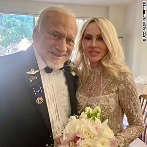Retired astronaut Buzz Aldrin gets married on his 93rd birthday