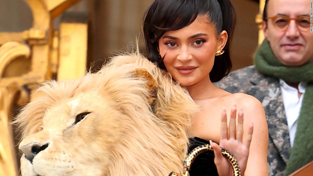 Kylie Jenner's life-size lion's head brooch divided the internet
