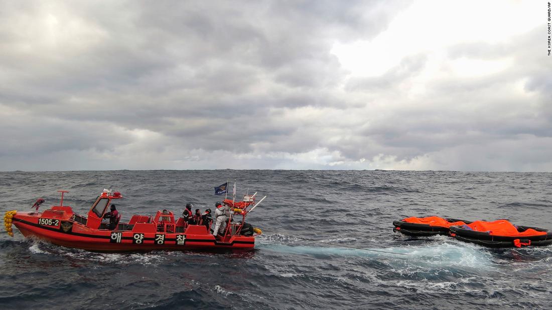 Cargo ship capsizes off Japan's coast with 22 aboard