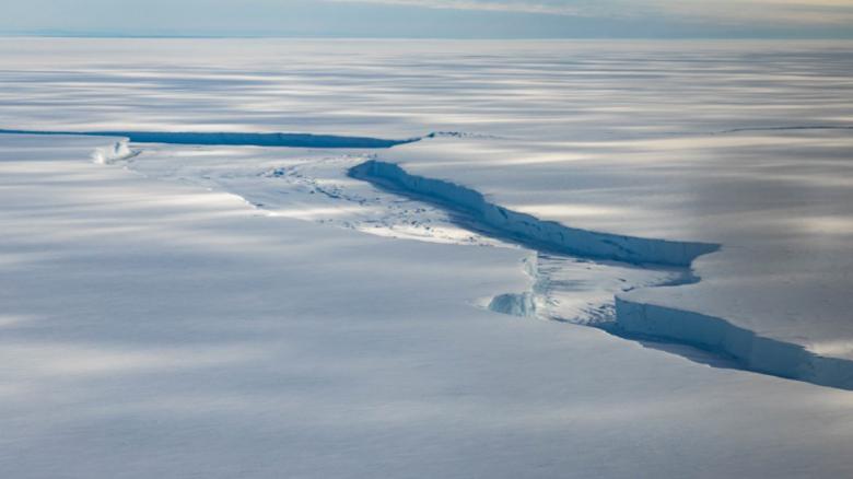 Video from Antarctica shows ice shelf the size of London breaking off
